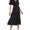 Cheap ⭐ Vero Moda Natali High Waisted Cotton 👗 Skirt In Black 🧨