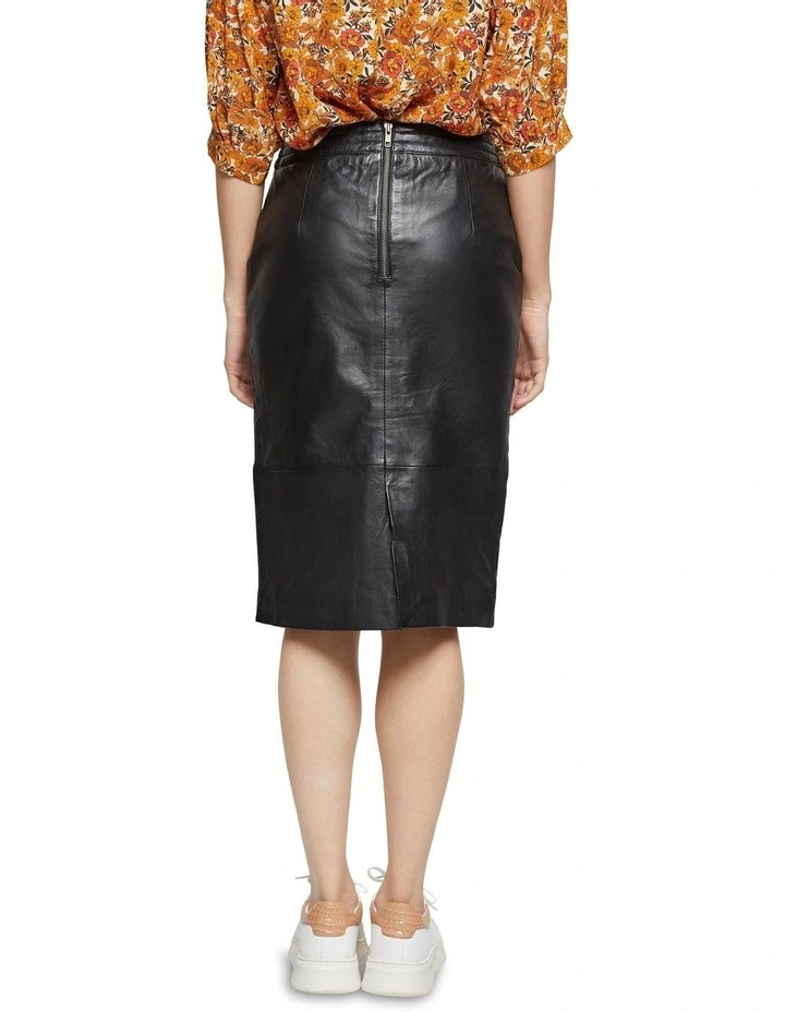 Cheapest π Oxford Scout Leather π Skirt Black β - Image 3