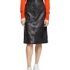 Cheap 🎁 Oxford Gigi A-Line Leather 👗 Skirt Black 🎉