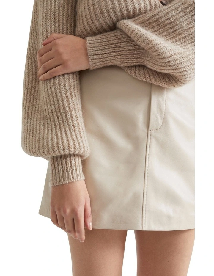 New π Seed Heritage Leather A Line Mini π Skirt π₯