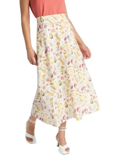 Discount β€οΈ Marcs Let's Get Figgy With It π Skirt In Ivory Multi π₯°