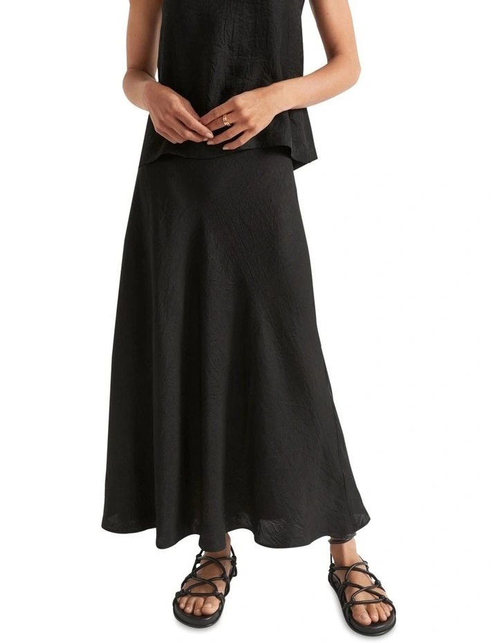 Flash Sale π Seed Heritage Satin π Skirt In Black β - Image 3