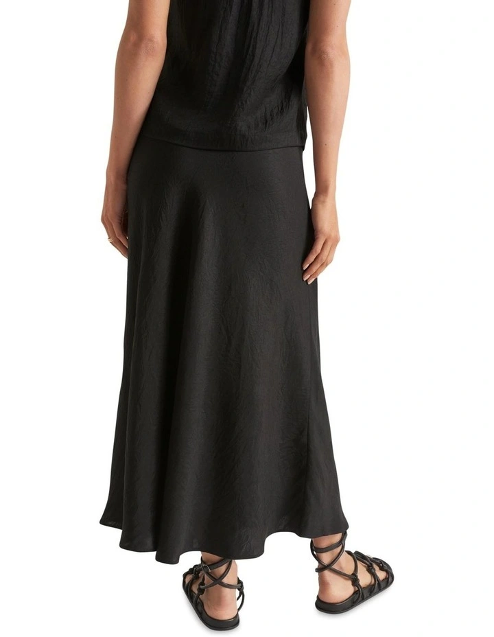 Flash Sale π Seed Heritage Satin π Skirt In Black β - Image 4