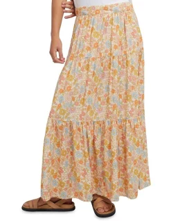 Best Sale ⭐ All About Eve Meadow Maxi 👗 Skirt In Orange Multi 🔔