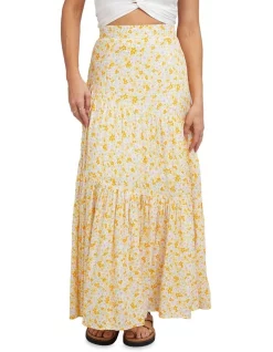 Cheapest 😉 All About Eve Frida Floral Maxi 👗 Skirt In Yellow 🧨