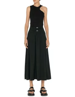 Best Pirce 🥰 Cue Draped Midi 👗 Skirt In Black 🥰