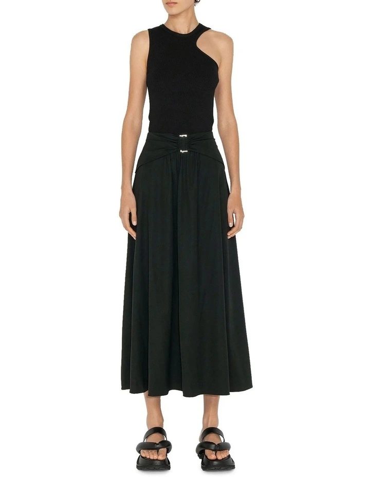 Best Pirce π₯° Cue Draped Midi π Skirt In Black π₯°