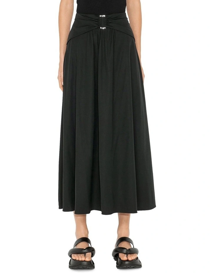 Best Pirce π₯° Cue Draped Midi π Skirt In Black π₯° - Image 3