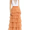 Best deal 👏 Sass & Bide Wild Teddy Maxi 👗 Skirt In Orange 🎉