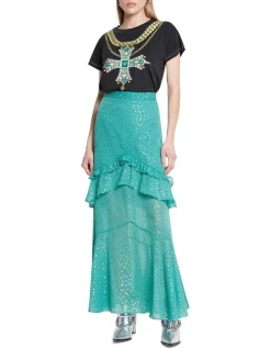 Top 10 🔔 Sass & Bide Only Imagine Maxi 👗 Skirt In Turquoise ❤️