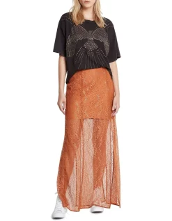 Cheapest 😀 Sass & Bide Another Night Maxi 👗 Skirt Rust ✨