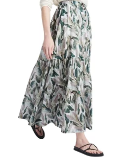 Deals ✔️ David Lawrence Chelsea Tiered Maxi 👗 Skirt Multi 💯