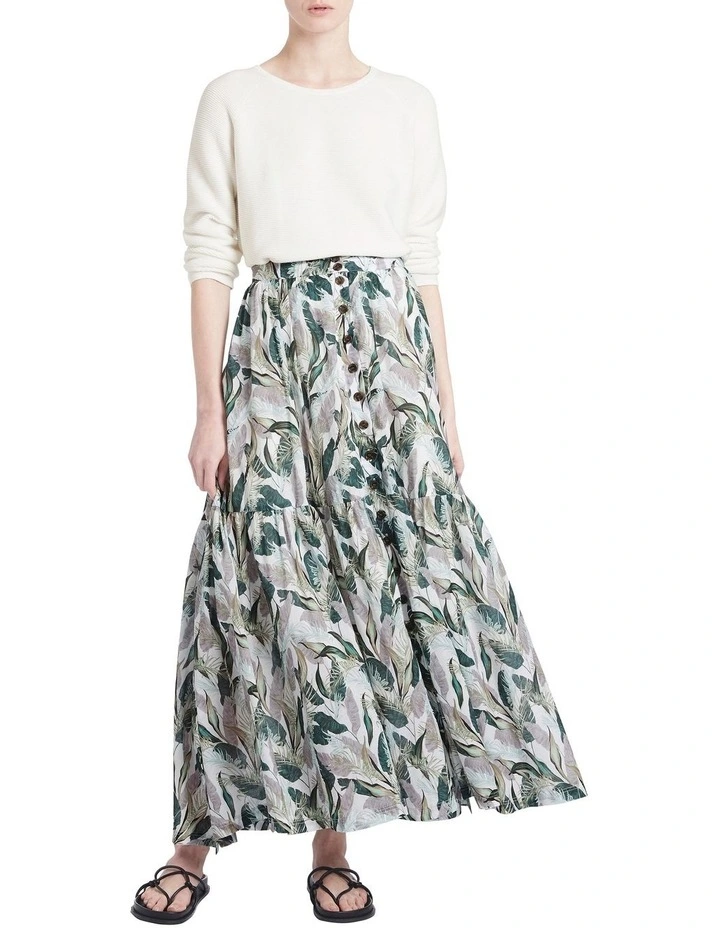 Deals βοΈ David Lawrence Chelsea Tiered Maxi π Skirt Multi π― - Image 2