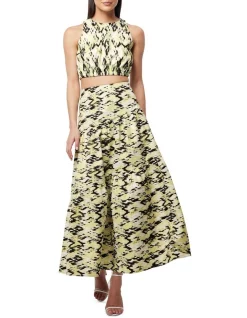 Buy 💯 Mossman The Resembalance 👗 Skirt In Yellow Multi 🌟