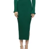 Outlet 🤩 Oxford Ana Rib Knitted Maxi 👗 Skirt Green 🥰
