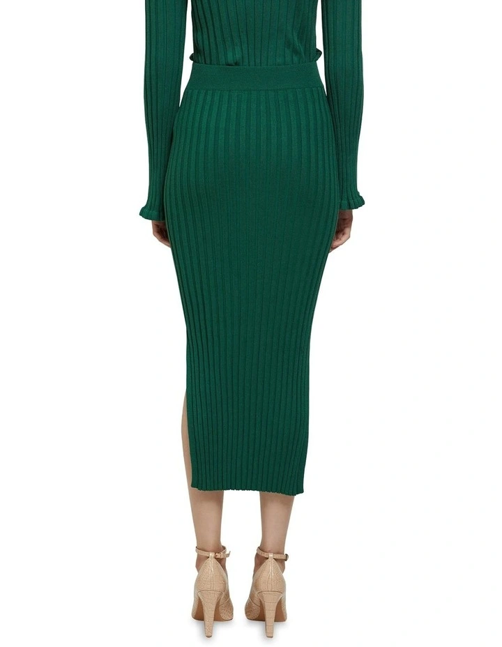 Outlet π€© Oxford Ana Rib Knitted Maxi π Skirt Green π₯° - Image 3