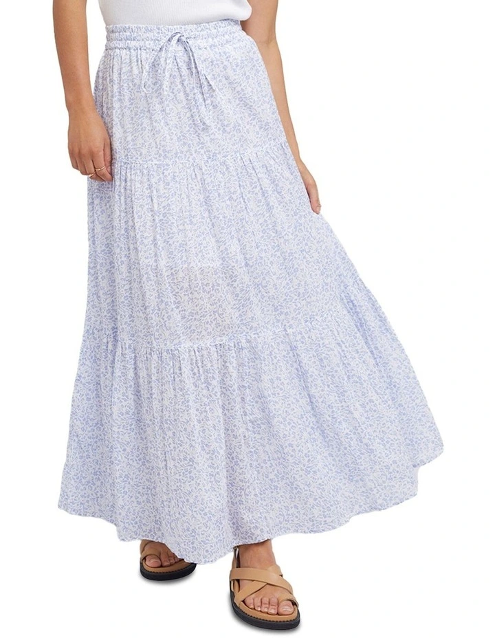 Top 10 π All About Eve Maggie Floral Maxi π Skirt In Blue/White π