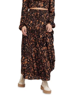 Budget β¨ All About Eve Cleo Floral Maxi π Skirt In Black π