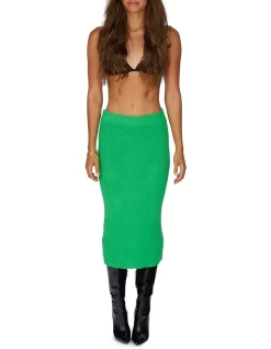 Hot Sale ✨ SNDYS Maple Knit 👗 Skirt In Green 👍