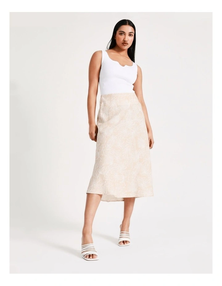 Discount β Basque Linen Midi π Skirt In Assorted π - Image 6