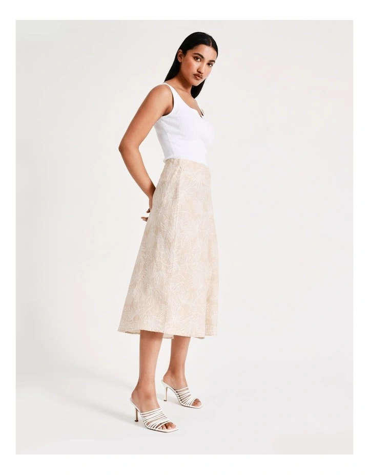 Discount β Basque Linen Midi π Skirt In Assorted π - Image 7
