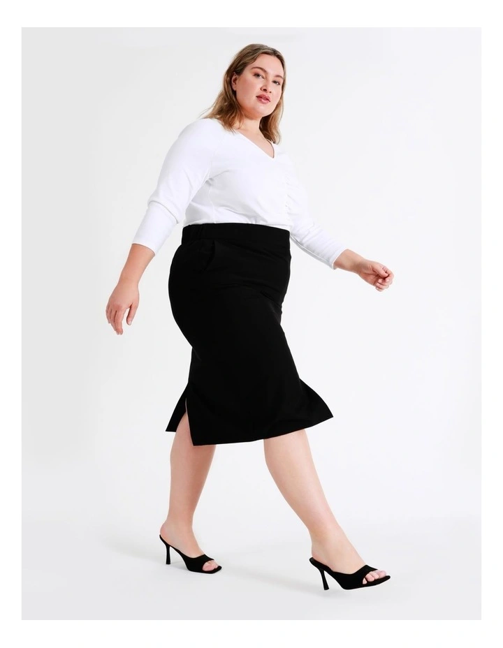 Hot Sale π― Basque Split Suit π Skirt In Black β€οΈ - Image 3