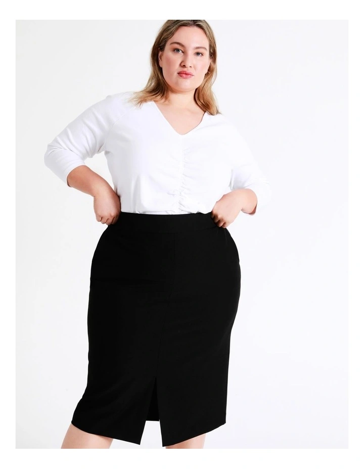 Hot Sale π― Basque Split Suit π Skirt In Black β€οΈ - Image 4