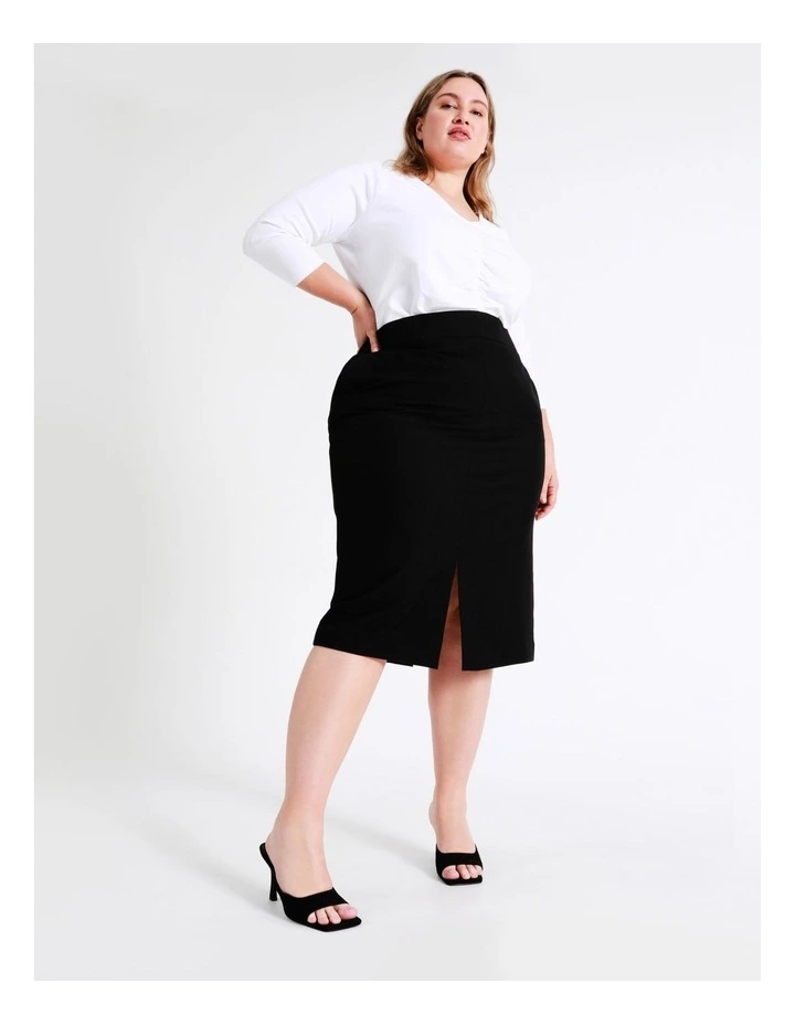 Hot Sale π― Basque Split Suit π Skirt In Black β€οΈ - Image 5