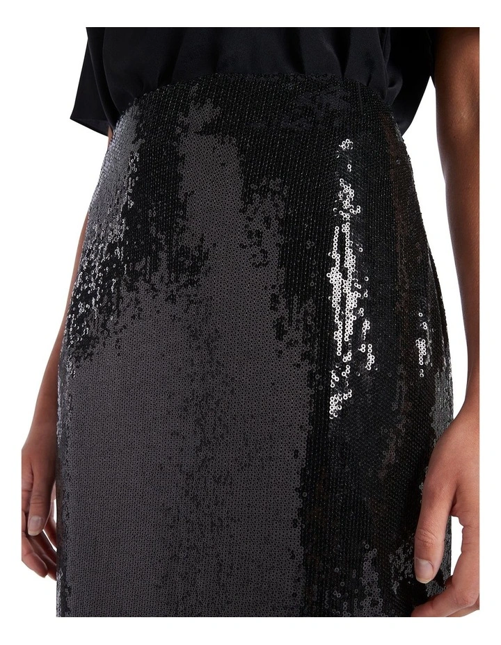 Deals π€© David Lawrence Olina Sequin π Skirt In Black π - Image 4