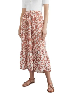 Wholesale 🌟 French Connection Shirred Floral Midi 👗 Skirt In Assorted ✨