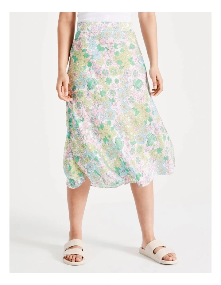 Promo π€© Vero Moda Sue High Waisted π Skirt In Snow White/Green βοΈ - Image 2