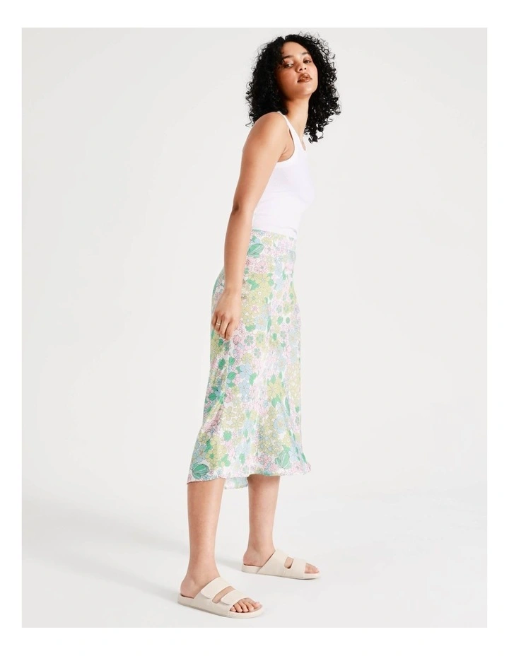 Promo π€© Vero Moda Sue High Waisted π Skirt In Snow White/Green βοΈ - Image 4