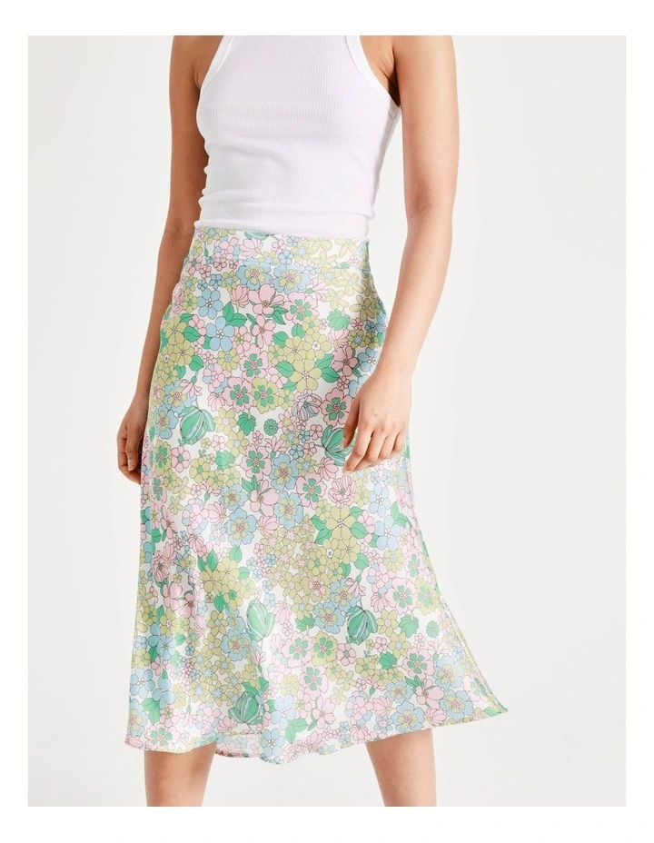 Promo π€© Vero Moda Sue High Waisted π Skirt In Snow White/Green βοΈ - Image 5