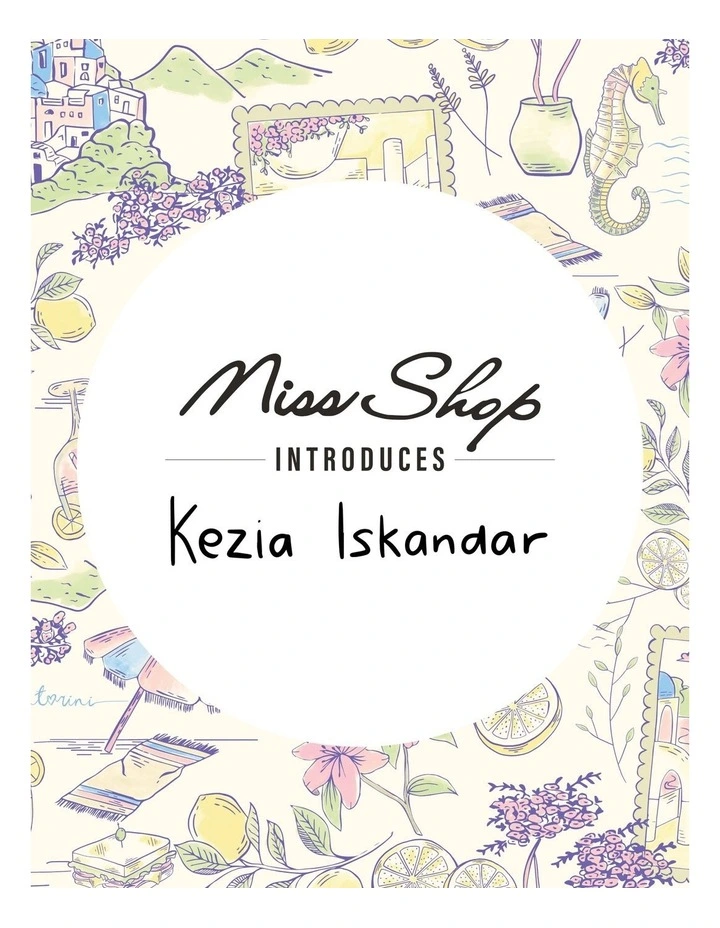 Cheapest π Miss Shop Linen Deep Shirred Waist Midi π Skirt In Santorini Print π - Image 2