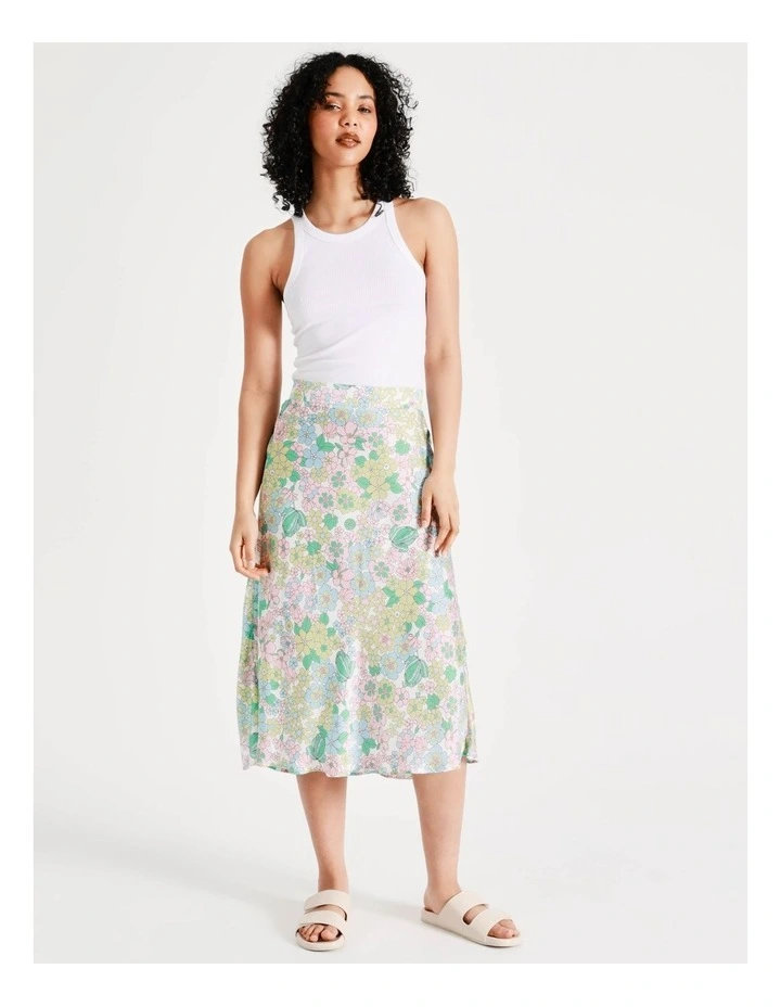 Promo π€© Vero Moda Sue High Waisted π Skirt In Snow White/Green βοΈ - Image 6