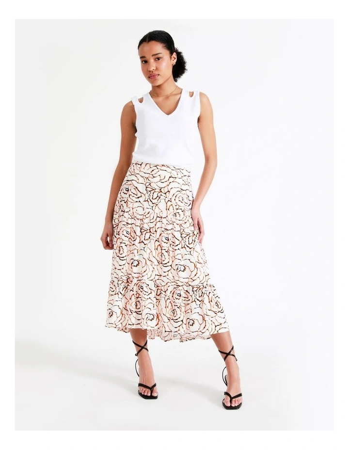 Outlet β Basque High Low Tiered π Skirt In Multi π₯° - Image 6