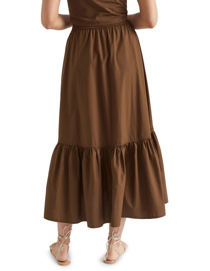 Coupon β€οΈ Seed Heritage Poplin Button Front Midi π Skirt In Brown π - Image 4