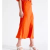 Deals 🧨 Tokito Recycled Blend Satin Slip 👗 Skirt In Orange 🎉