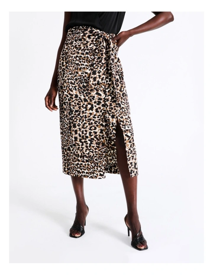 Promo π Wayne Cooper Knot Front Midi π Skirt In Assorted β - Image 2