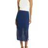 Top 10 😉 Sass & Bide Three Strikes Knit 👗 Skirt In Blue 👍