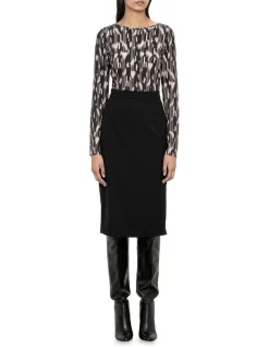 Top 10 🧨 Veronika Maine Eco Suiting Pencil 👗 Skirt In Black 🛒