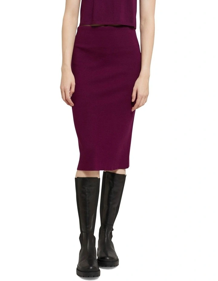 Promo β Oxford Lottie Knitted Tube π Skirt Dark Plum π