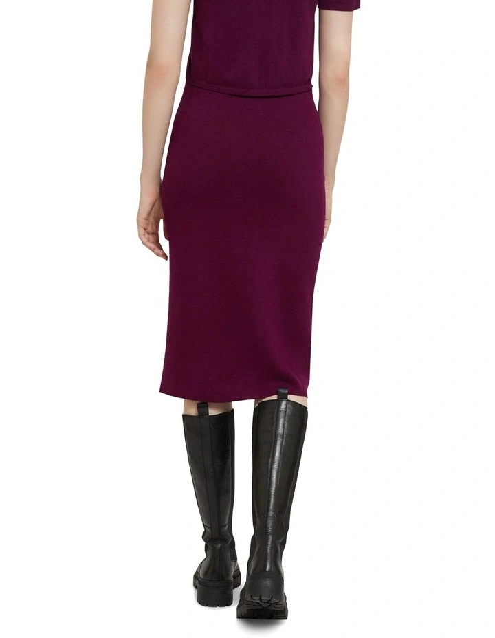 Promo β Oxford Lottie Knitted Tube π Skirt Dark Plum π - Image 3