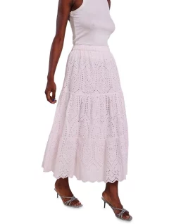 Wholesale 🧨 Y.A.S Holi Midi Cotton Embroidery 👗 Skirt In Delicacy 😀