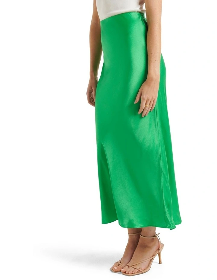 Best Sale π₯° Forever New Portia Bias Midi π Skirt In Green β - Image 3