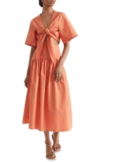 Discount π₯ Seed Heritage Poplin Gathered Midi π Skirt π―