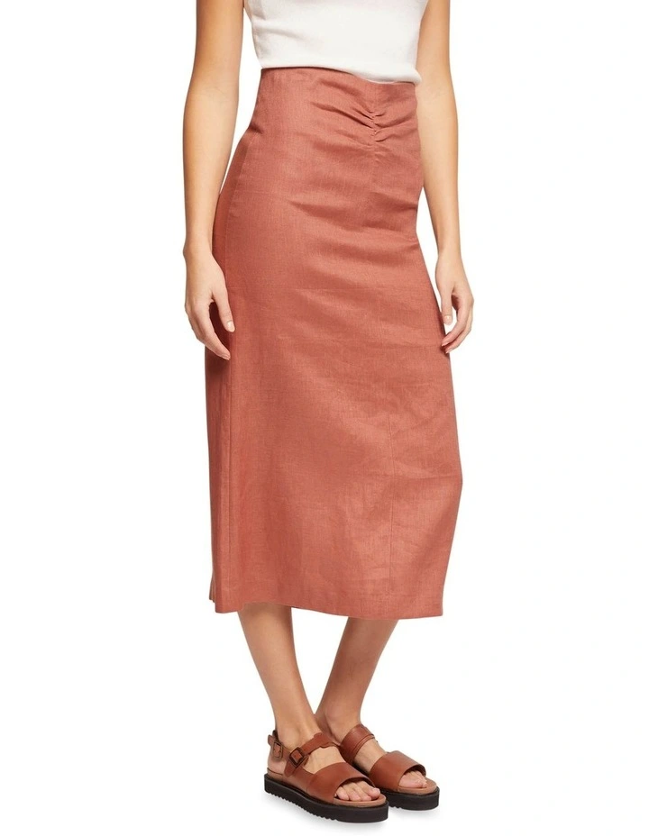 Top 10 π Oxford Camilla Linen π Skirt In Desert Clay π - Image 2