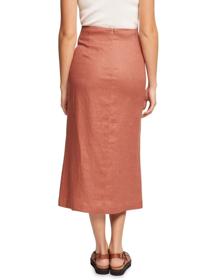 Top 10 π Oxford Camilla Linen π Skirt In Desert Clay π - Image 3