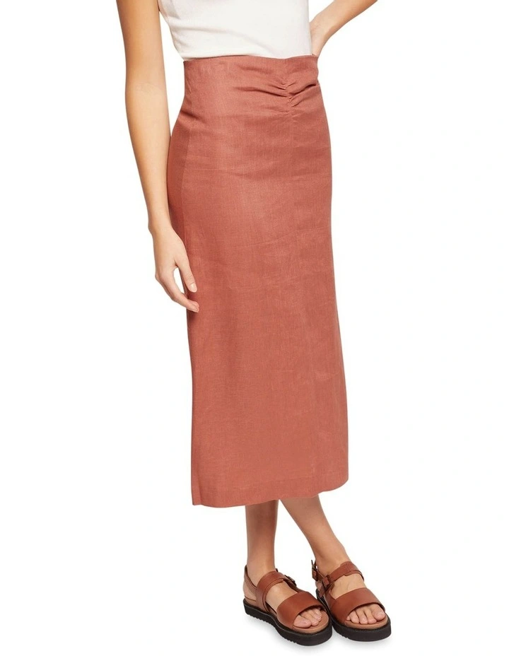 Top 10 π Oxford Camilla Linen π Skirt In Desert Clay π - Image 4