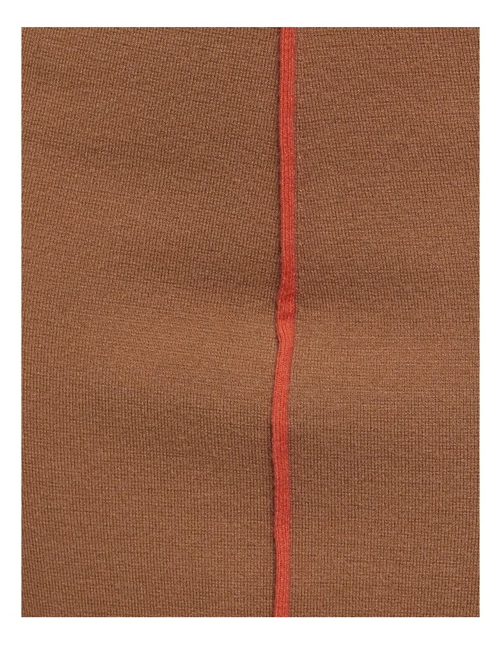 Hot Sale βοΈ Oxford Harper Piping Detail Knit Tube π Skirt In Camel π - Image 6
